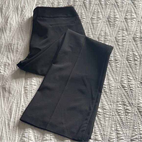 Oasis Black women bell-bottom pants 16 Long - Picture 1 of 8